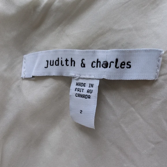 Judith & Charles Silk Black and White Pleated Sleeveless Dress Sz 2 - Picture 8 of 9